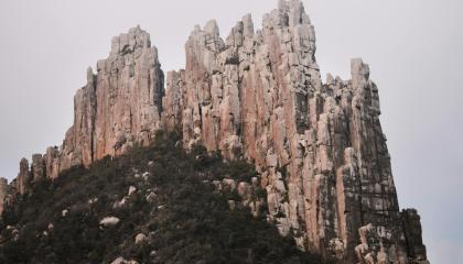 Scenery of Rock Formations in Tasmania