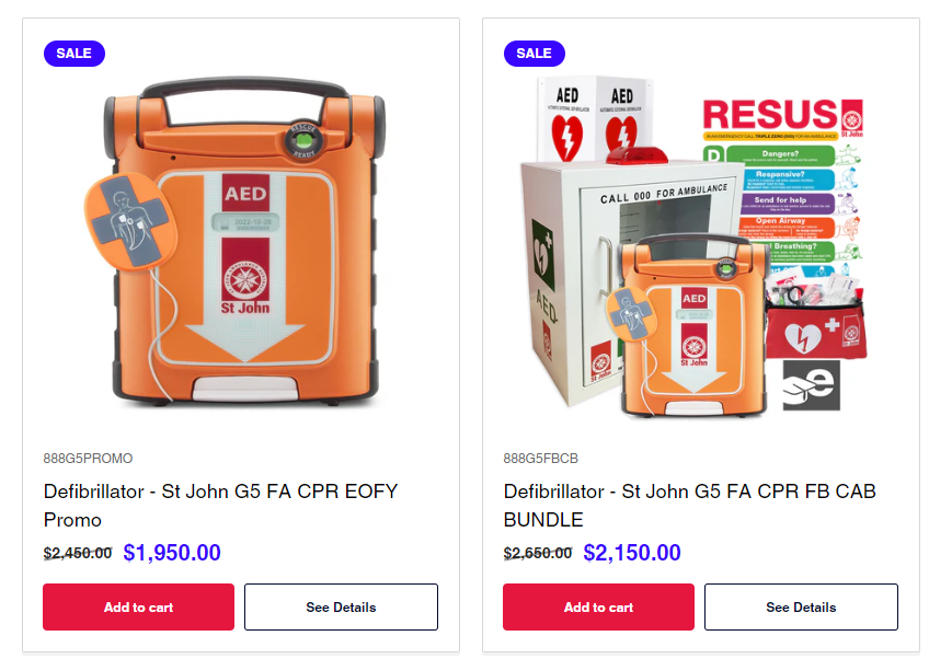 AED's on sale