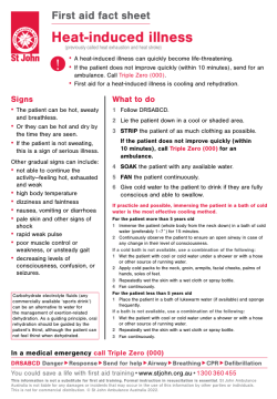 heat illness fact sheet