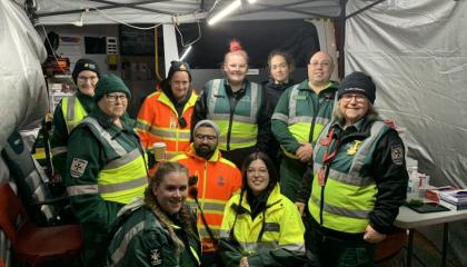 Party Safe volunteers at Salamanca