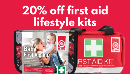 20% off first aid kits