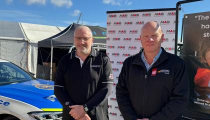 (L-R) MAIB Ceo Paul Kingston and St John Tas CEO Andrew Paynter 
