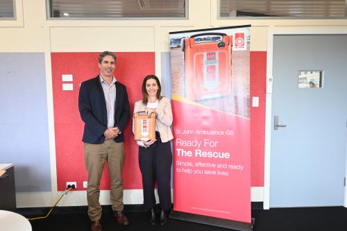 Haley Beaumont and St John COO Trent McHugh