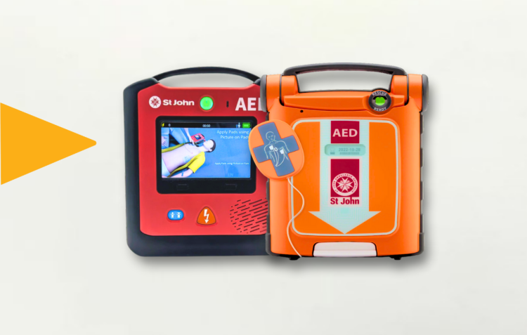 St John AED range G5 and X3