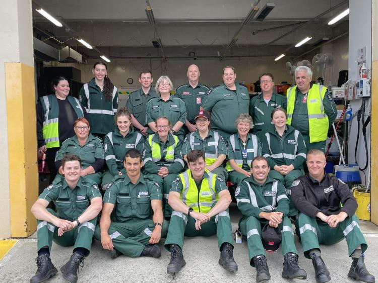 Group photo of Event Health Services volunteers